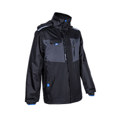 Parka de travail multicouches de pluie 3 en 1 WANI - Noir image