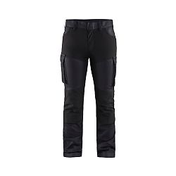 Pantalon maintenance denim stretch 2D femme 7147 - Marine/Noir image