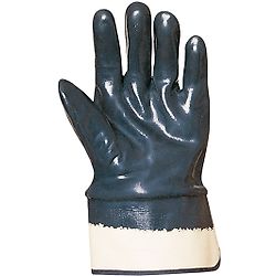 Lot de 10 paires de gants Manutention nitrile bleu double enduct msécu - stand image