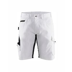 Short de travail stretch pour peintre 1094 - Blanc/Gris foncé image