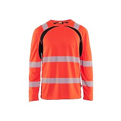 T-shirt de travail manches longues haute visibilité 3599 - Rouge/Noir image