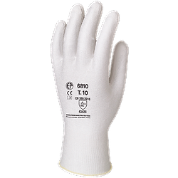 Lot de 12 paires de gants anti-coupure à tricot blanc sans couture EUROCUT 6810 image
