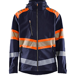 Veste de travail softshell haute visibilité 4494 - Marine/Orange image