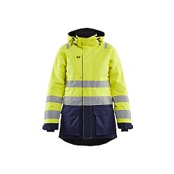 Parka hiver haute-visibilité Femme 4472 - Jaune fluo/Marine image
