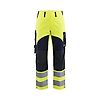 Pantalon de travail multinormes inhérent femme 7189 - Jaune fluo/Marine image 0