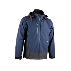 Veste de travail Softshell bicolore JOULE - BLEU FONCE/NOIR image