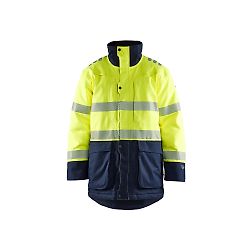 Veste de travail hiver retardant flamme 4527 - Jaune fluo/Marine image