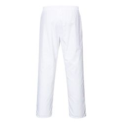 Pantalon taille elastiquée blanc image