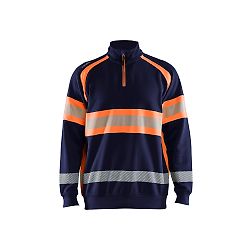 Sweat de travail haute visibilité 3553 - Marine/Orange image