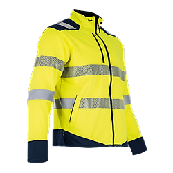 Gilet de travail AUTHENTIC HV FLASH - MARINE/JAUNE FLUO image