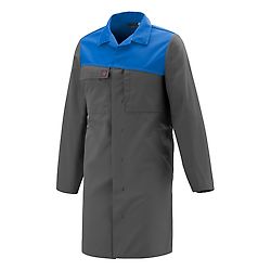 BLOUSE COVER GRIS CHARCOAL / BLEU AZUR image