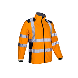 Veste de travail softshell haute visibilité KANPA - Orange Fluo image