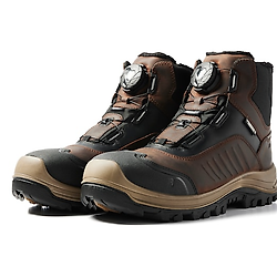 Chaussures de sécurité mi-hautes STORM 2492 - Brune/Noir image