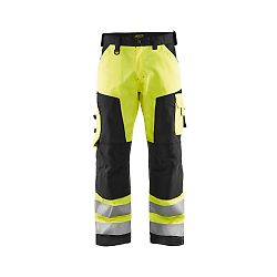 Pantalon de travail haute visibilité 1566 - Jaune fluo/Noir image