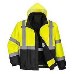 Blouson Haute Visibilité Premium 3 en 1 Jaune/Noir image