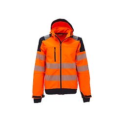 Veste de travail softshell haute visibilité MIKY - Orange Fluo image