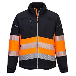 Veste Softshell PW3 Haute Visibilité Classe 1 Noir/Orange image
