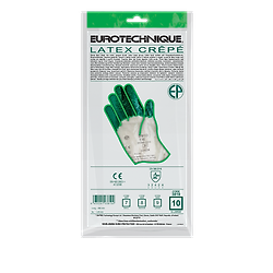 Lot de 12 paires de gants Manutention latex crépé vert qualité supérieure image