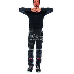 Pantalon de travail en tissu softshell stretch PIT - Noir image