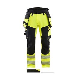 Pantalon de travail haute visibilité stretch 4D 1122 - Jaune/Noir image