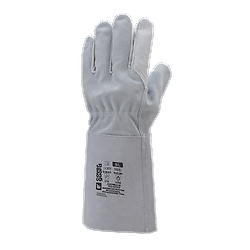 Lot de 10 paires de gants soudure EUROWELD 200 TIG FLEUR CHEVRE CROUTE BOVIN MANCH 15CM image