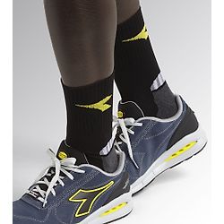 Chaussettes de travail d'été en coton - Noir/Gris image
