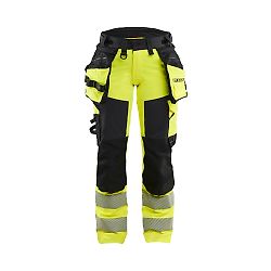 Pantalon de travail stretch 4D haute visibilité femme 7022 - Jaune/Noir image