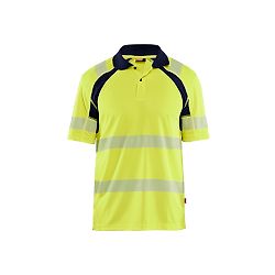 Polo de travail haute visibilité 3595 - Jaune/Marine image