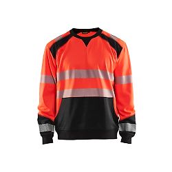 Sweat de travail haute visibilité 3541 - Rouge fluo/Noir image