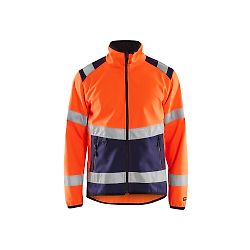 Veste de travail softshell haute visibilité 4877 - Orange fluo/Marine image