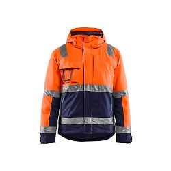 Veste de travail hiver haute visibilité stretch 4870 - Orange fluo/Marine image