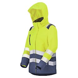 PARKA HV FEMME IRMA JAUNE FLUO/BLEU MARINE image