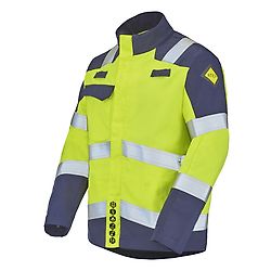 BLOUSON ATA JAUNE FLUO/BLEU MARINE image
