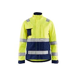 Veste de travail haute visibilité femme 4903 - Jaune fluo/Marine image