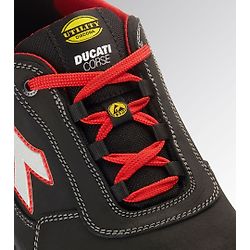 Chaussures de sécurité basses DUCATI SHARK ENGINE S3S FO SR SC ESD - Noir/Rouge image