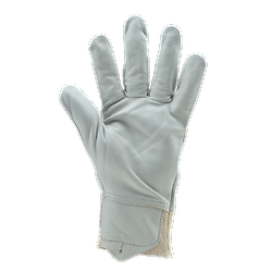 Lot de 10 paires de gants Manutention fleur vachette - poignée élastique - protège artères image