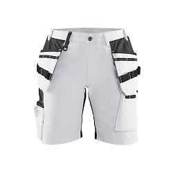 Short de travail peintre avec stretch femme 7171 - Blanc/Noir image