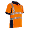 Polo de travail MC MAILLE HV PREVOYANCE - MARINE/ORANGE FLUO image 0