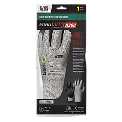 Lot de 5 - Gants anti-coupure EUROCUT N360 - Noir image