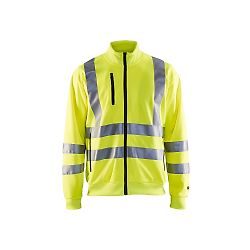 Sweat de travail zippé haute visibilité 3358 - Jaune fluo image