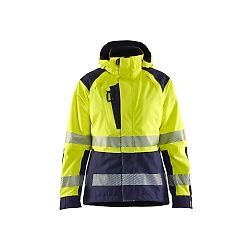 Veste de travail hardshell haute visibilité femme 4436 - Jaune/Marine image