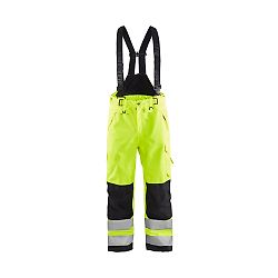 Pantalon à bretelles hardshell haute visibilité 1867 - Jaune fluo/Noir image
