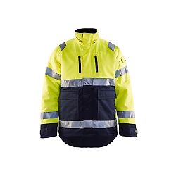 Veste de travail hiver haute visibilité 4828 - Jaune fluo/Marine image