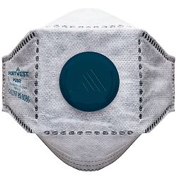 Boite de 10 masques plat pliable en carbone avec valve EAGLE FFP3 Blanc image