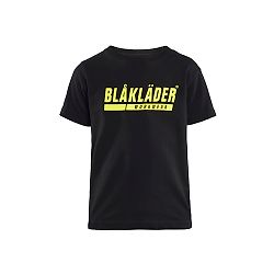 T-shirt de travail Enfant - Noir/Jaune fluo image