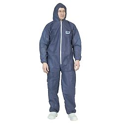 Lot de 50 - Combinaison jetable avec capuche SPP Bleu - SPP image