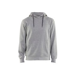 Sweat de travail à capuche - Gris chiné image