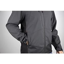 Veste de travail Softshell bicolore ROCK - GRIS NUIT/NOIR image