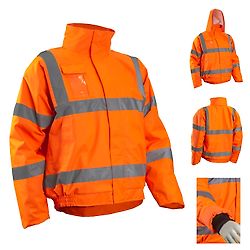 Blouson de travail thermique professionnel SOUKOU - Orange Fluo image