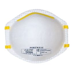 Boite de 20 masques Poussières FFP1 Blanc image
